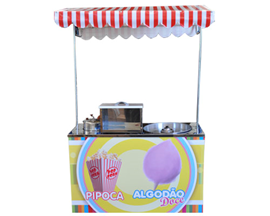Barraca Dupla de Pipoca e Algodão Doce